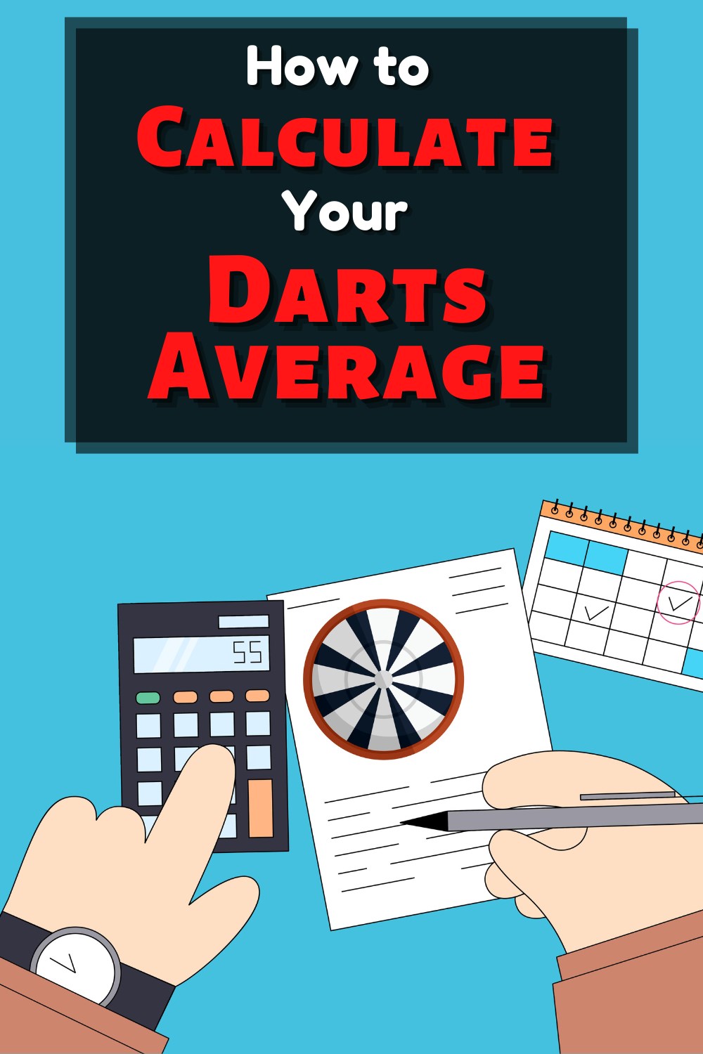 The equation to calculate your darts average