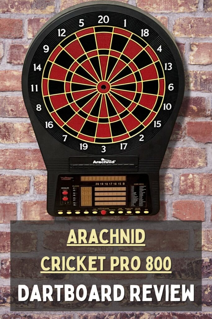 Ist die elektronische Dartscheibe Arachnid Cricket Pro 800 gut?